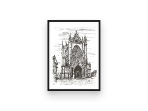 Metz Cathedral print