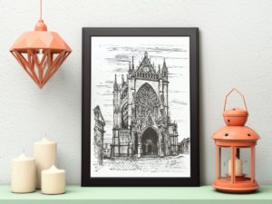 Metz Cathedral print