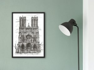 Reims Cathedral print