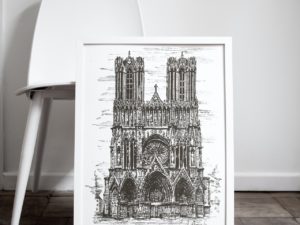 Reims Cathedral print