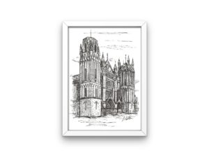 Poitiers Cathedral print