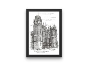 Poitiers Cathedral print