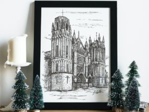Poitiers Cathedral print