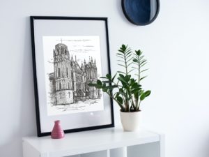 Poitiers Cathedral print