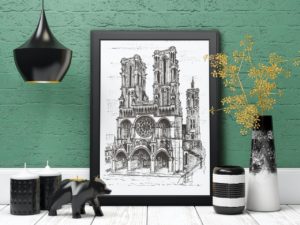 Laon Cathedral print