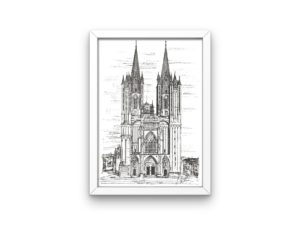 Coutances Cathedral print