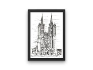 Coutances Cathedral print