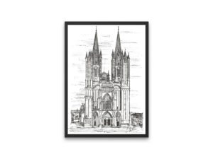 Coutances Cathedral print