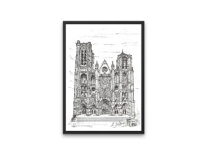 Bourges Cathedral print