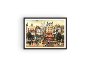 sacre coeur montmartre fontaine print