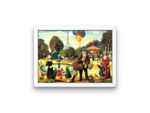 jardin du luxembourg eiffel tower fontaine print