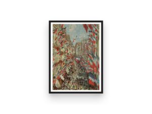 Claude Monet print, La Rue Montorgueil, Paris, Bastille Day, fauvist art