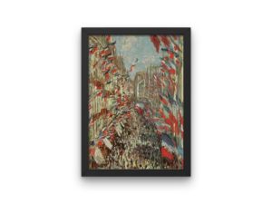 Claude Monet print, La Rue Montorgueil, Paris, Bastille Day, fauvist art