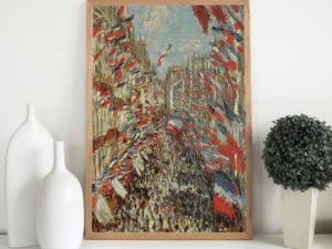 Claude Monet print, La Rue Montorgueil, Paris, Bastille Day, fauvist art