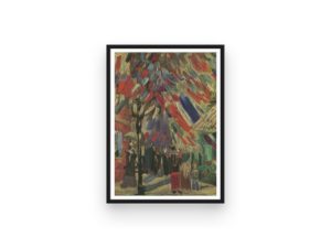 Vincent Van Gogh print, Le 14 juillet, Paris, fauvist art