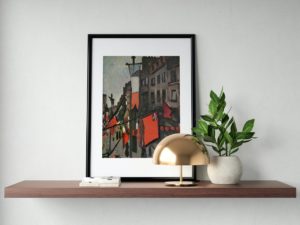 Albert Marquet print, 14 juillet, Paris, fauvist art