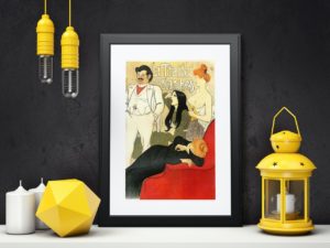 Jean-Louis Dubut de Laforest print, La Traite des blanches, Paris, French Art Nouveau