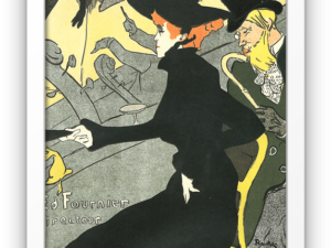 Henri de Toulouse-Lautrec print, Divan Japonais, Paris, Art Nouveau