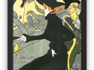 Henri de Toulouse-Lautrec print, Divan Japonais, Paris, Art Nouveau