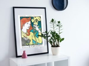 Eugène Grasset print, Salon des Cent exhibition, Paris, Art Nouveau