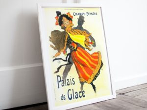 Les Palais Glaces print, Paris, Art Nouveau