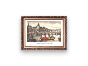 Palais de Justice print, Paris, Epinal art