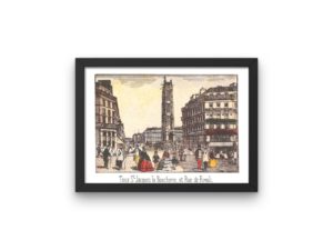 Tour St Jacques print, Paris, Epinal art