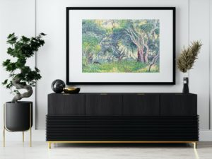 Henri Cross print, Sous Bois, Under the Woods, France, Impressionist Art