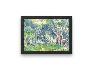 Henri Cross print, Sous Bois, Under the Woods, France, Impressionist Art
