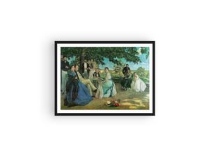 Frédéric Bazille print, La Réunion de Famille, French Impressionist Art