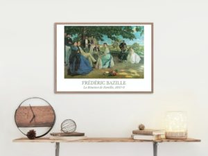 Frédéric Bazille print, La Réunion de Famille, French Impressionist Art