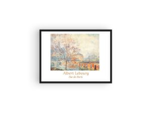 Albert Lebourg Print, Paris, Notre-Dame Cathedral, Quai Tournelle, French Impressionist Art