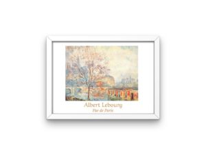 Albert Lebourg Print, Paris, Notre-Dame Cathedral, Quai Tournelle, French Impressionist Art
