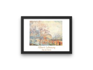 Albert Lebourg Print, Paris, Notre-Dame Cathedral, Quai Tournelle, French Impressionist Art