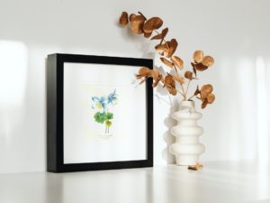 Ancolie Agréable, Colombine, 1852, Le Maout, botanical print