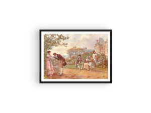 Romantic print, Empire style, High Life Tailor, French fashion, Vintage