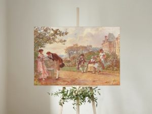 Romantic print, Empire style, High Life Tailor, French fashion, Vintage