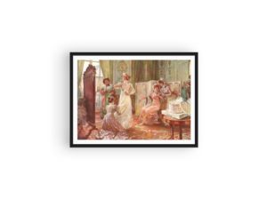 Romantic print, Empire style, wedding, High Life Tailor, French fashion, Vintage