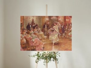 Romantic print, Empire style, wedding day, 1001 nights, High Life Tailor, French fashion, Vintage