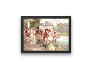 Romantic print, Empire style, Fontainebleu, High Life Tailor, French fashion, Vintage