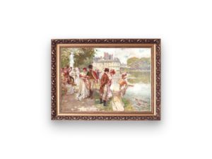 Romantic print, Empire style, Fontainebleu, High Life Tailor, French fashion, Vintage