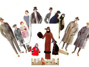 vintage french fashion postcards