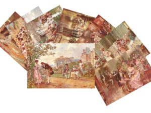 romantic french postcards empire