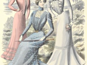 19th century fashion plates, postcards, paris, french,
