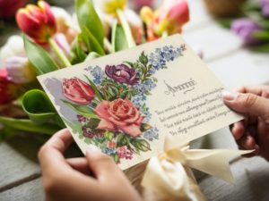 french vintage flower postcards