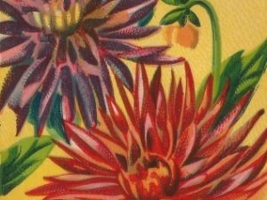 french flower seed packets postcards vintage