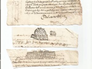 1600s antique French cachets, printable, digital vintage ephemera