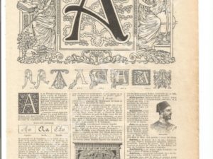 French dictionary pages, Letter A, Larousse, alphabet, printable, digital vintage ephemera