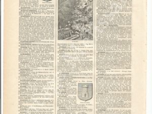 French dictionary pages, Letter A, Larousse, alphabet, printable, digital vintage ephemera