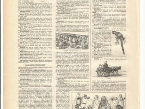 French dictionary pages, Letter A, Larousse, alphabet, printable, digital vintage ephemera